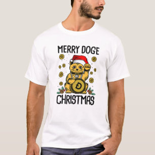 Doge Coin Weihnachten Funny Dogecoin Crypto HODL T-Shirt