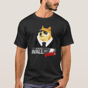 Doge Corgi zum Mondkryptowährung Krypto Dogec T-Shirt