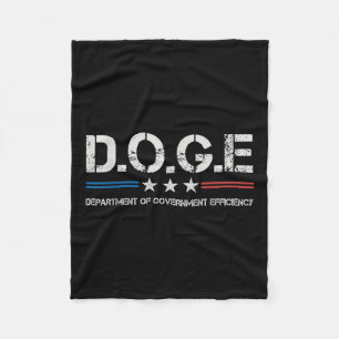 Doge D.o.g. Department of Government Efficiency Fleecedecke