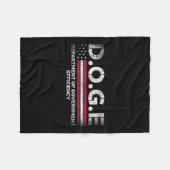 Doge D.o.g. Department of Government Efficiency Fleecedecke (Vorderseite (Horizontal))