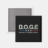 Doge D.o.g. Department of Government Efficiency Magnet (Vorderseite/Rückseite)