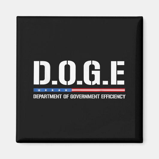 Doge D.o.g. Department of Government Efficiency Magnet (Vorne)