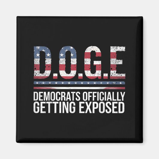 Doge D.o.g. Department of Government Efficiency Magnet (Vorne)