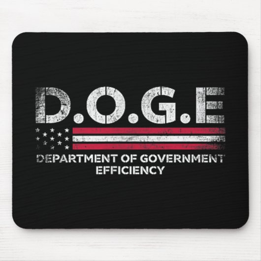 Doge D.o.g. Department of Government Efficiency Mousepad (Vorne)
