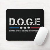 Doge D.o.g. Department of Government Efficiency Mousepad (Mit Mouse)