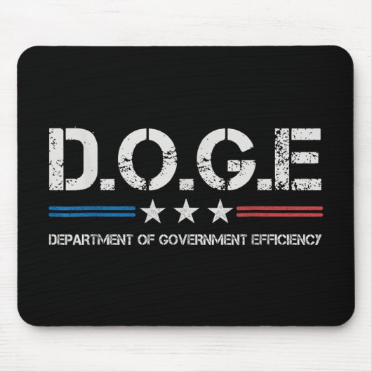Doge D.o.g. Department of Government Efficiency Mousepad (Vorne)