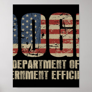 Doge D.o.g. Department of Government Efficiency Poster