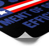 Doge D.o.g. Department of Government Efficiency Poster (Ecke)