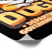 Doge D.o.g. Department of Government Efficiency Poster (Ecke)