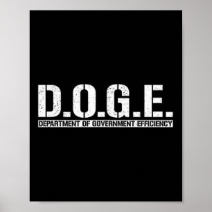 Doge D.o.g. Department of Government Efficiency Poster