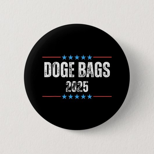 Doge D.o.g.e des Ministeriums für Effizienz der Re Button (Vorderseite)