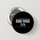 Doge D.o.g.e des Ministeriums für Effizienz der Re Button (Vorne & Hinten)