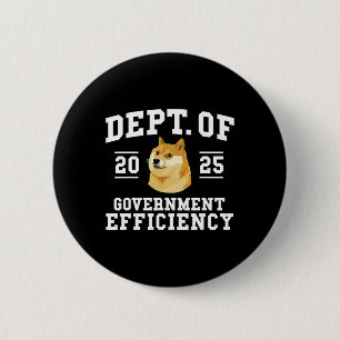 Doge D.o.g.e des Ministeriums für Effizienz der Re Button