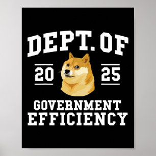 Doge D.o.g.e des Ministeriums für Effizienz der Re Poster