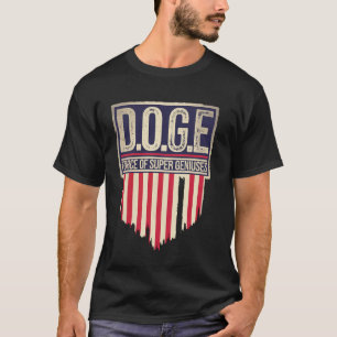 DOGE D.O.G.E. Force der Supergenie Regierung Ef T-Shirt