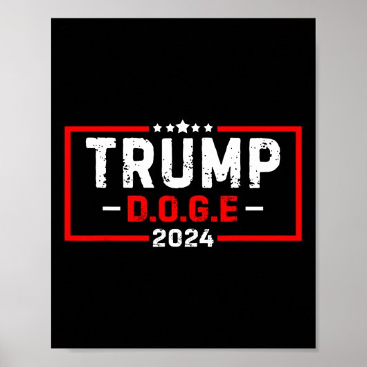 Doge D.o.g.e Ministerium für Regierungseffizienz 2 Poster (Vorne)