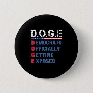 Doge D.o.g.e Ministerium für Regierungseffizienz M Button