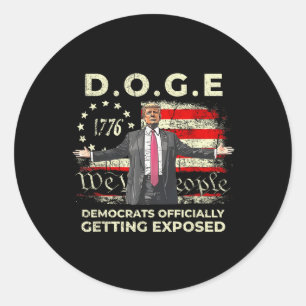 Doge-Demokraten standen Trump offiziell 2 offen Runder Aufkleber