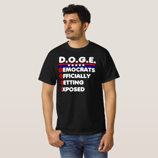 DOGE-Demokraten werden offiziell zum T - Shirt (Vorne ganz)