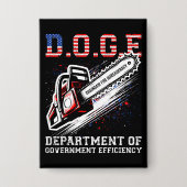 DOGE Department of Government Efficiency Button (Vorderseite)
