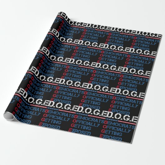 DOGE Department of Government Efficiency Geschenkpapier (Ungerollt)