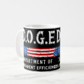 Doge Department of Government Efficiency Kaffeetasse (Vorderseite Links)