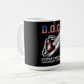 DOGE Department of Government Efficiency Kaffeetasse (Vorderseite Links)