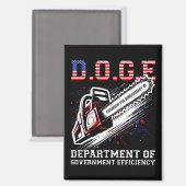 DOGE Department of Government Efficiency Magnet (Vorderseite/Rückseite)