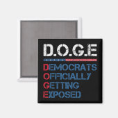 DOGE Department of Government Efficiency Magnet (Vorderseite/Rückseite)