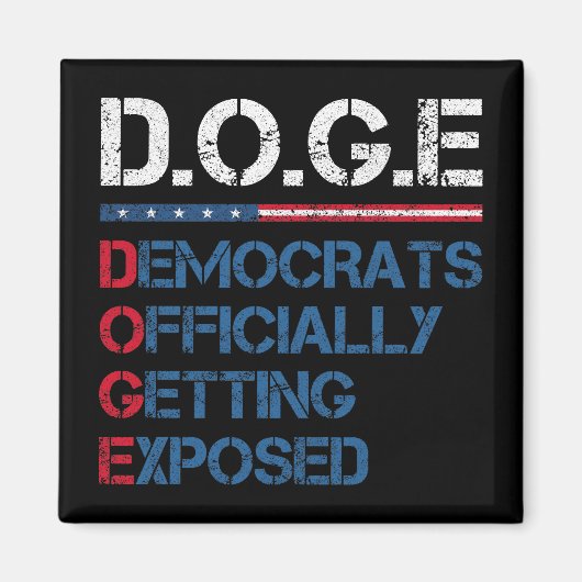 DOGE Department of Government Efficiency Magnet (Vorne)
