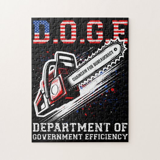 DOGE Department of Government Efficiency Puzzle (Vertikal)