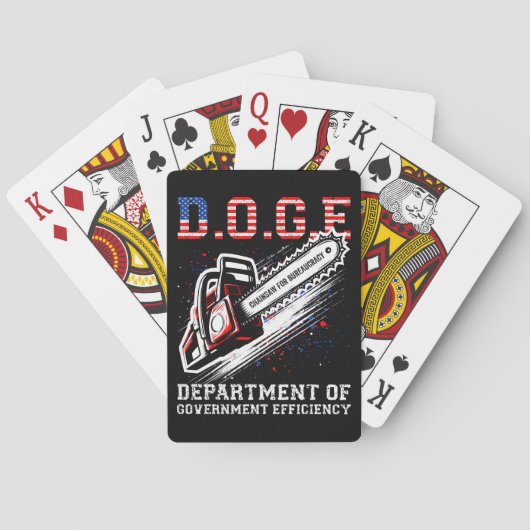 DOGE Department of Government Efficiency Spielkarten (Rückseite)