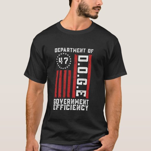 DOGE Department of Government Efficiency T-Shirt (Vorderseite)