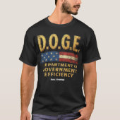 DOGE Department of Government Efficiency T-Shirt (Vorderseite)