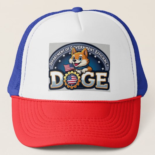 DOGE Department of Government Efficiency Truckerkappe (Vorderseite)