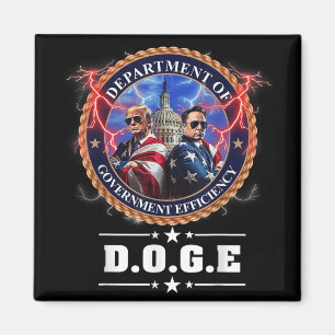 Doge Department of Government Efficiency Trump 47 Magnet