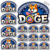DOGE Department of Government Efficiency Vinyl Aufkleber