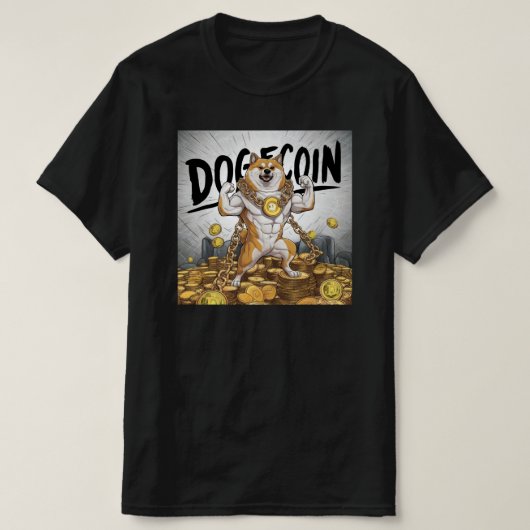 Doge Dog Black T-Shirt (Design vorne)