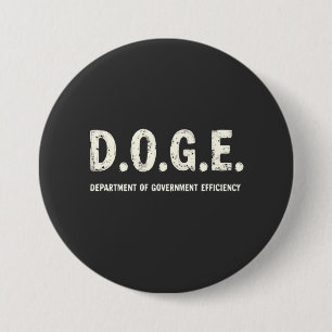Doge Dog des Ministeriums für Regierungseffizienz Button