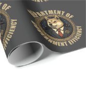 Doge Dog des Ministeriums für Regierungseffizienz Geschenkpapier (Rolleneckpunkt)