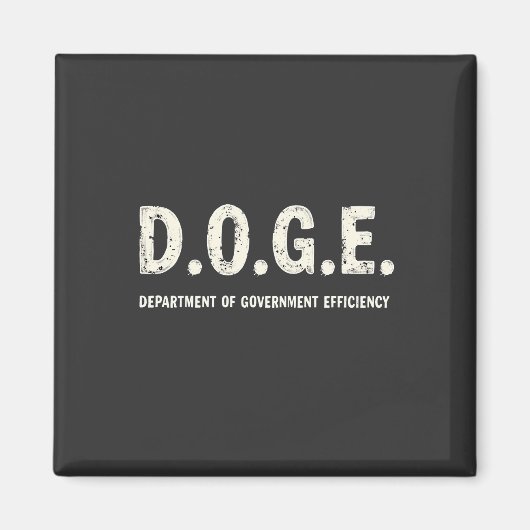 Doge Dog des Ministeriums für Regierungseffizienz Magnet (Vorne)