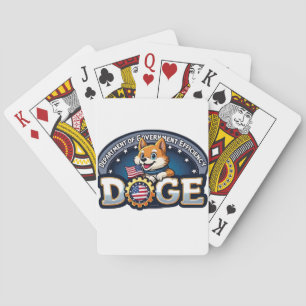Doge Dog des Ministeriums für Regierungseffizienz Spielkarten