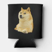 Doge Dog Meme Doppelseitiges Schwarz Dosenkühler (Vorderseite)