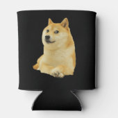 Doge Dog Meme Doppelseitiges Schwarz Dosenkühler (Rückseite)