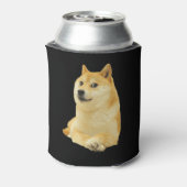 Doge Dog Meme Doppelseitiges Schwarz Dosenkühler (Kanne Rückseite)