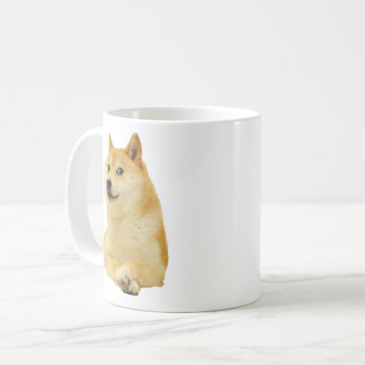 Doge Dog Meme Tasse doppelseitig (Vorderseite Links)