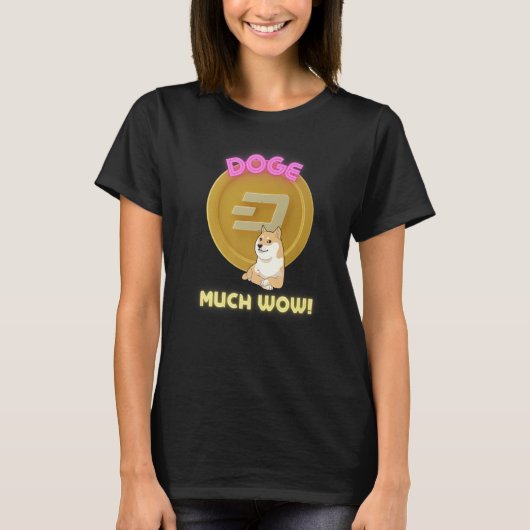 Doge Dogecoin To the Moon Meme coin Cryptocurrency T-Shirt (Vorderseite)