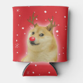 Doge Dogright Doggo Dog Weihnachtsmeme Karte rot Dosenkühler (Vorderseite)