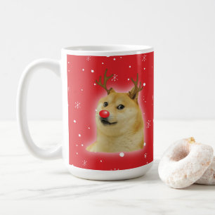 Doge Dogright Doggo Dog Weihnachtsmeme Karte rot Kaffeetasse