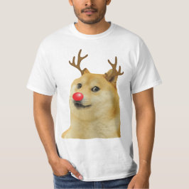 Doge Dogright Doggo Dog Weihnachtsmeme Karte rot T-Shirt